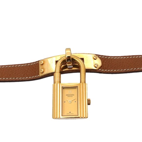 Hermès Kelly Watch, Women's Gold Quartz Watch with Cadena Strap - Picture 1 of 9